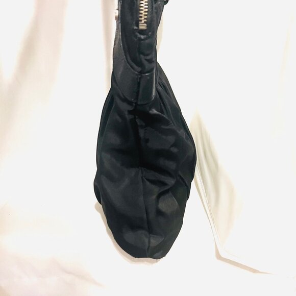 Baggalini Shoulder Tote Bag/purse-Black/Tan-Lightweight-Roomy-Zip up top - Picture 10 of 14